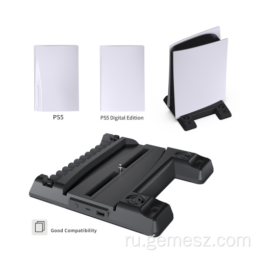 Вертикальная подставка PS5 с адаптером Type-C